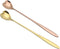 Heart Shaped Couple Long Cafe Cheese Spoon, 7 Inches Stainless Steel (1 Pair)