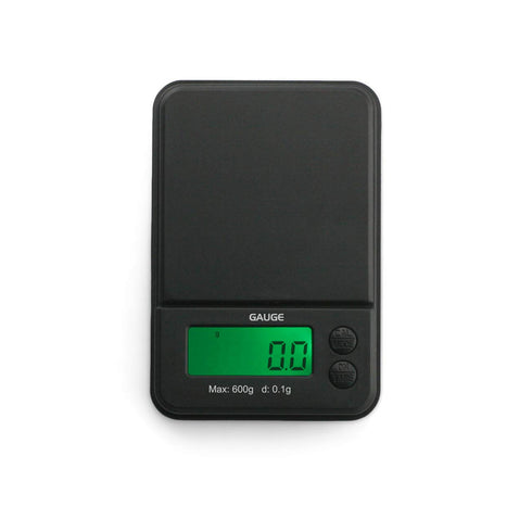 GAUGE Digital Mini Scale - (600g x 0.1g - Black) - Digital Travel Scale - Mini Digital Scale - Small Pocket Size Scale - Traveling Scales Digital Weight - Travel Digital Kitchen Scale