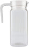 Fdit Acrylic Transparent Juice Bottle - Striped Water Jug with Lid for Homemade Juice & Cold Tea, 800ML
