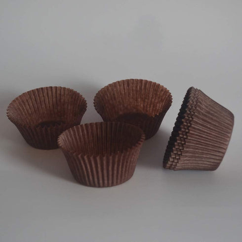 Coffee Cupcake Liners, Greaseproof Paper Standard Baking Cups for Party, 150-Count