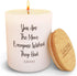 Luxury Scented Candle for Home - Gifts for Mom, Birthday Gifts (Large 14 oz) - Mom White Candle, Vanilla