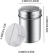 1Pcs Stainless Steel Powder Sugar Shaker Duster with Lid, Fine Mesh Shaker Powder Cans for baking soda Cocoa Cornstarch Coffee Flour ect by yuntop