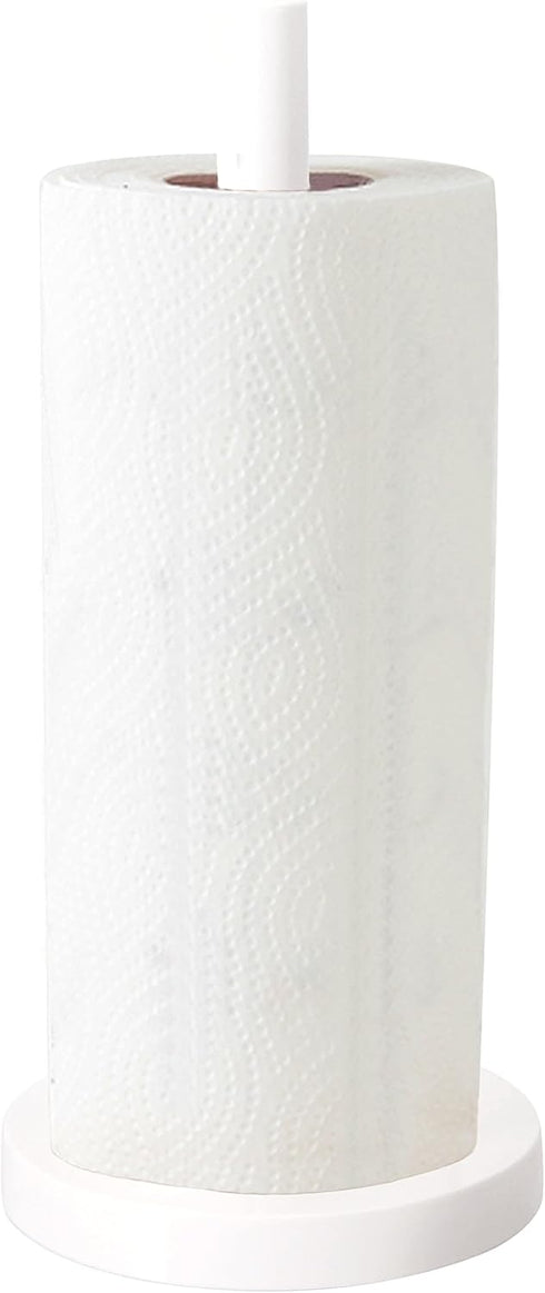 Youngever Plastic Paper Towel Holder, Upright Stand for Kitchen, Bathroom, and Dining Room (Style A)