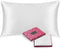 Sleep Mantra White Silk Pillowcase, Standard Size 20 x 26 Inch, 100% Real Silk, 22 Momme Washable Soft Pillow Sham for