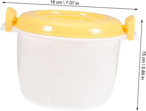 Rice Cooker Microwave Pasta Pot, Office Lunch Container, Bento Rice Microwave Egg Cooker, Plastic Simple