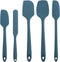 Silicone Spatula Set, 5-Piece Heat Resistant Food Scraper, Perfect for Cooking & Baking (Gray-blue)