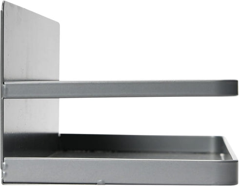 Household Essentials Metal Magnetic Spice Organizer in Grey
