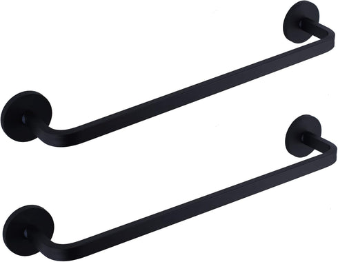 2 Pieces Magnetic Towel Bar for Refrigerator, Towel Holder Hook for Fridge, Kitchen Stove, Oven, Black