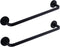 2 Pieces Magnetic Towel Bar for Refrigerator, Towel Holder Hook for Fridge, Kitchen Stove, Oven, Black
