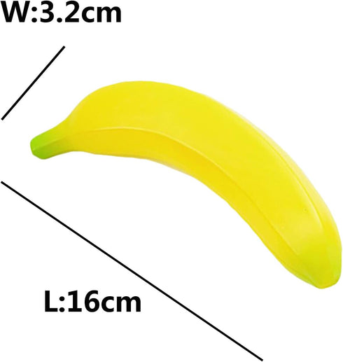 5 Piece Artificial Yellow Bananas Individual Fake Fruit Bananas Artificial Fruit Plastic Bananas Models for Home