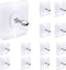 AIERSA 13 Pack Wall Hooks for Hanging, Screw Free Sticker for Mount Wall Shelf, Heavy Duty Reusable Adhesive Hooks