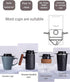 Portable Pour Over Coffee Maker, 1-2 Cup, Stainless Steel Coffee Filter, Reusable Mug Dripper for Home Office Travel