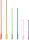 Boao 6 Pieces Mini Spatula in Pastel Colors, Multicolor Makeup Small Tiny Spatula for Cosmetics and Kitchen Jar Food