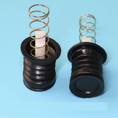 2 Sets Drain Trap Seal Spring Pull Rod Switch Rubber Plug Valve Replacement for Twin Tub Washer Dryer