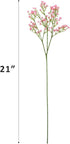 BOMAROLAN Artificial Baby Breath Flowers Fake Gypsophila Bouquets 12 Pcs Plastic Real Touch Flowers for Wedding Decor
