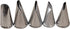 BeeSpring 5 pcs Petal Piping Nozzles, Stainless Steel Cake Decorating Tips for Rose Flower Pastry DIY Tools
