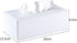 S Forever Decorative Napkin Box, Faux Leather Rectangular Tissue Box Cover, Pink L