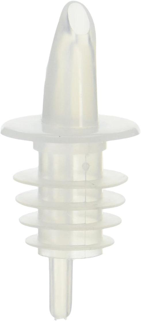 Winco Free Flow Pourers, Clear, 12 Pieces, Medium