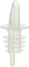 Winco Free Flow Pourers, Clear, 12 Pieces, Medium