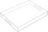 Clear Sturdy Acrylic Serving Tray with Handles, 12x16 Inch, Kitchen Countertop, Makeup Drawer Organizer