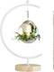 YY YEARCHY Large Metal Ornament Display Stand, Iron Pothook for Hanging Glass Terrarium Globe
