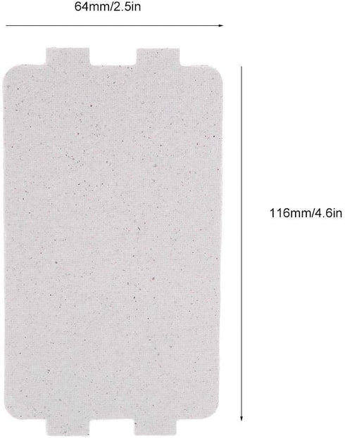 5pcs Waveguide Cover, Universal Microwave Oven Mica Plate Sheet Repairing Parts for Home Kitchen Office Restaurant Microwave Replacement Accessory