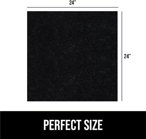 GORILLA GRIP LeakGuard Non-Adhesive Under Sink Mat - Waterproof Quick Dry Shelf Liner for Kitchen Cabinet, 24x24 Black