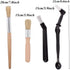Coffee Machine Cleaning Brush Set, 4 Piece Set with Wooden and Nylon Brushes for Grinders and Group Heads