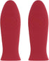 2 Pack Silicone Pan Handle Sleeve, Heat Resistant Cast Iron Skillet Handle Covers for Kitchen Cookware (Red)