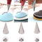 3-Piece Extra-Fine Cake Decorating Tips Set, Stainless Steel Icing Tips for Meringue & Piping