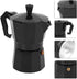 Oumefar 6 Cup Coffee Maker, Italian Coffee Maker Tool, Quick Pot for Home Office, Black