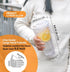 32 oz, 4 Pack Zukro Clear Acrylic Tumbler with Straw and Lid Double Walled Insulated Reusable Plastic Iced Coffee Cup