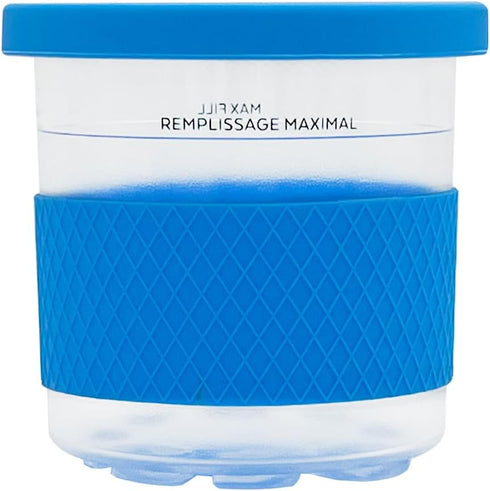 16 Oz NC301 NC299AMZ NC290 4 Pack Ninja Creami Ice Cream Maker Containers with Lids, Pint Replacement, Compatible