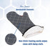 San Jamar Bestguard Oven Mitt, 17 Inches, Cotton, Black with Reinforced Webguard Plus