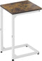 Artigarden C Shaped End Table, Side Tables Couch TV Tray Table, Small Snack