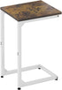 Artigarden C Shaped End Table, Side Tables Couch TV Tray Table, Small Snack