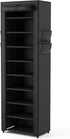 4 10 18-22 Closet VILICK Shoe Rack with Cover Narrow Shoe Organizer with Side Pockets Tier Tall Shoe Storage Holds