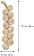 2Pcs BESPORTBLE Fake Garlic Hanging String Vegetable Photography Props Lifelike White Garlic for Home Office Decor