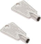 216702900 Metal Freezer Door Keys, Compatible with Frigidaire, Kenmore, GE (Pack of 2)