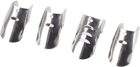 TOPINCN Finger Guard 4PCS, Stainless Steel Protector to Avoid Hurting for Cutting and Slicing