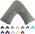 TAOSON Cozy Luxury Soft Solid Envelope Style V Shaped/Tri/Boomerang Standard Pillow Case Pillowcase, Velvet Pillow
