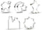 Islamic Ramadan Cookie Cutter Set, Eid Mubarak Party Decor, DIY Fondant Cake Baking Tools - Set of 6