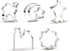 Islamic Ramadan Cookie Cutter Set, Eid Mubarak Party Decor, DIY Fondant Cake Baking Tools - Set of 6