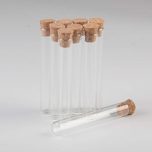 100pcs 5ml Mini Glass Bottles Pendants with Cork Stopper - Small Bottle Decoration Crafts Vials Jars Gift DIY