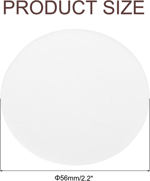 uxcell 600Pcs Disposable Round Coffee Filters, 56mm White for Home Office Use, Pour Over and Drip Coffee Maker