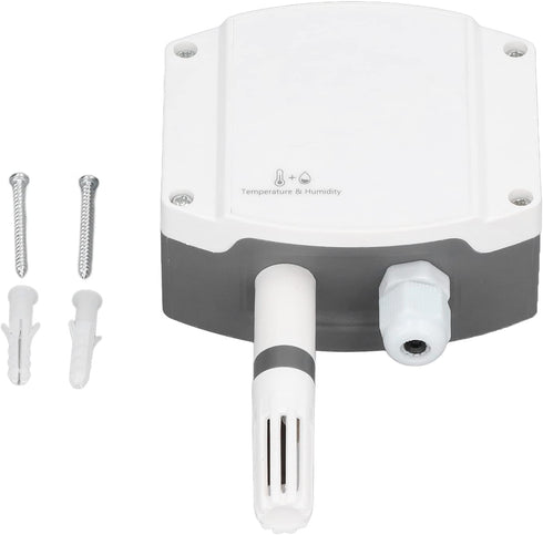Temperature and Humidity Transmitter, 4-20mA DC 10-30V High Accuracy Analog Sensor for Industrial, Agricultural Use