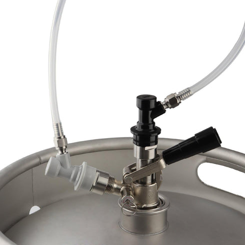 FERRODAY Ball Lock Keg Coupler Adapters for Sankey to Ball Lock Conversion Kit, Stainless Steel, Fits A D S G Type Keg