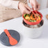 Microwave Rice Cooker Steamer - 2 L Pasta Cooker with Strainer for Rice, Vegetables, Quinoa, Oatmeal
