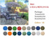 43.4x21 Inch, 100% QILLOWAY Outdoor Rocking Chair Cushion Polyester Waterproof Patio Rocking Chair Cushion, High Back