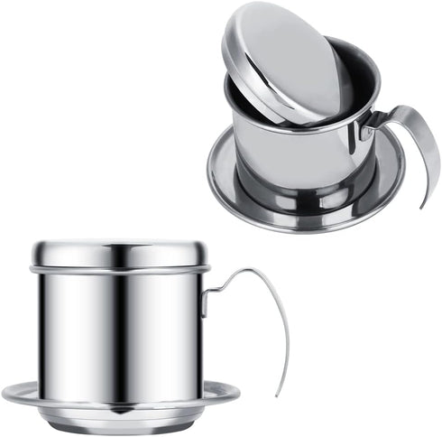 Zopsc Vietnamese Coffee Drip Filter Maker - Stainless Steel Coffee Filter Cup Infuser for Home Coffee
